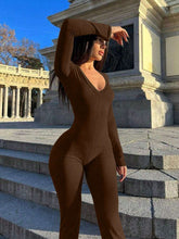 Casual V-Neck Wide Leg Jumpsuit Design Skinny Romper, New Spring/Summer